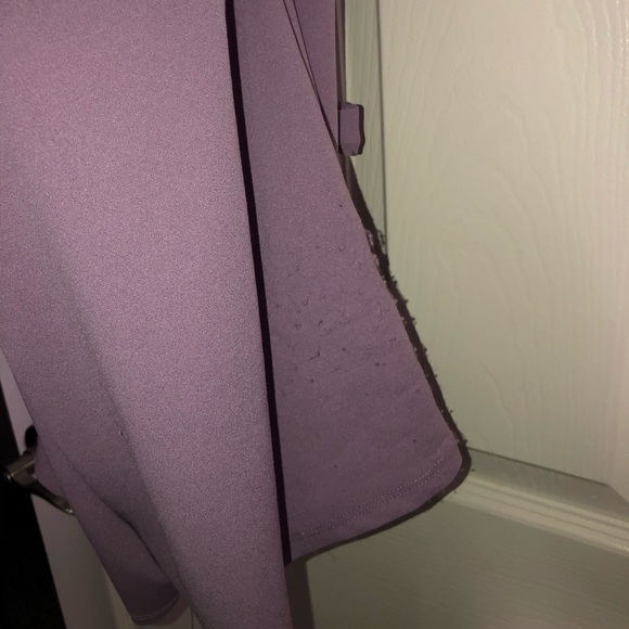 Fashion Nova - White and Lilac Backless Romper - Picture 8 of 9